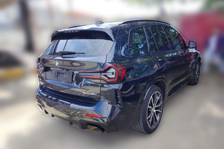 Used BMW X3 2022 xDrive30i Luxury Model M Night Sky Package Rear Right 45 Deg