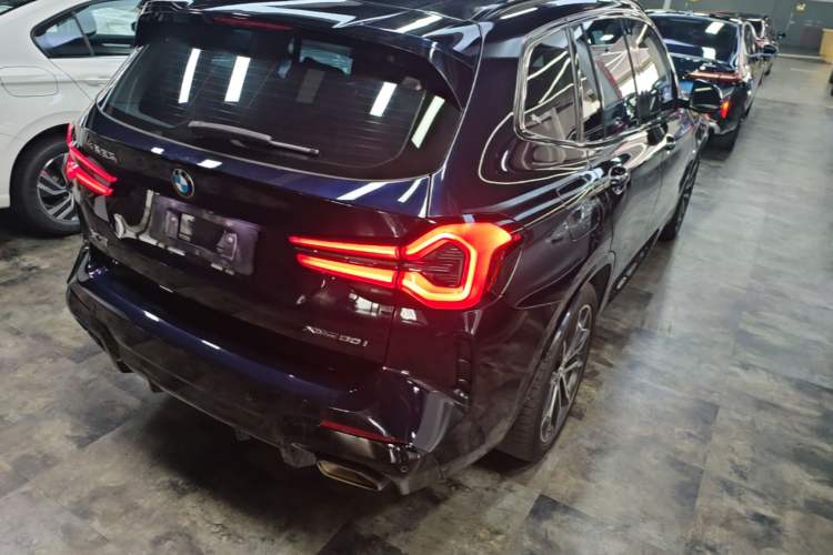 Used BMW X3 2022 xDrive30i Luxury Model M Night Sky Package Rear Right 45 Deg