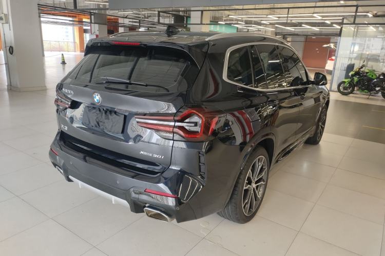 Used BMW X3 2022 Second Facelift xDrive30i Leading Edition M Night Sky Package Rear Right 45 Deg