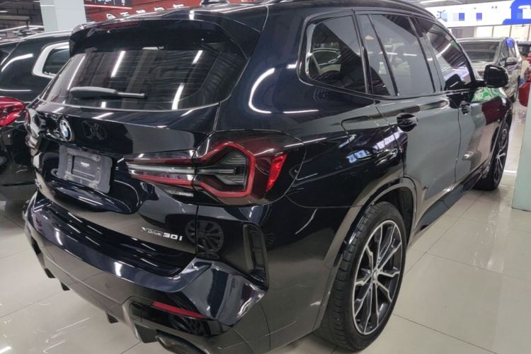 Used BMW X3 2022 xDrive30i Luxury Model M Night Sky Package Rear Right 45 Deg