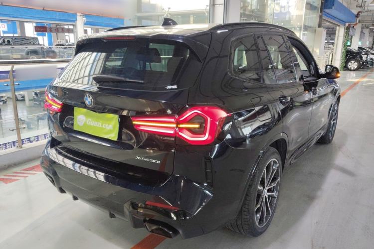 Used BMW X3 2022 xDrive30i Luxury Model M Night Sky Package Rear Right 45 Deg