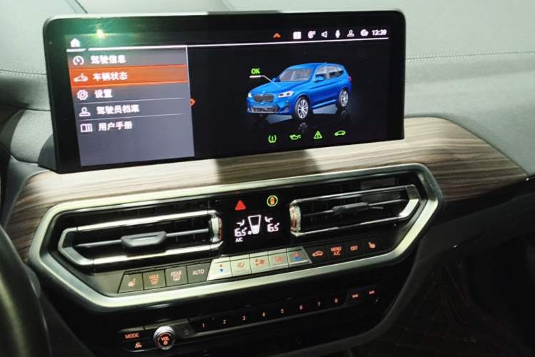 Used BMW X3 2022 xDrive30i Luxury Model M Night Sky Package Audio And AC Panel