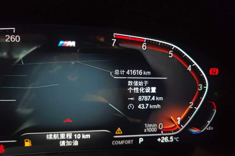 Used BMW X3 2022 Restyled xDrive25i M Sport Package Odometer Close Up