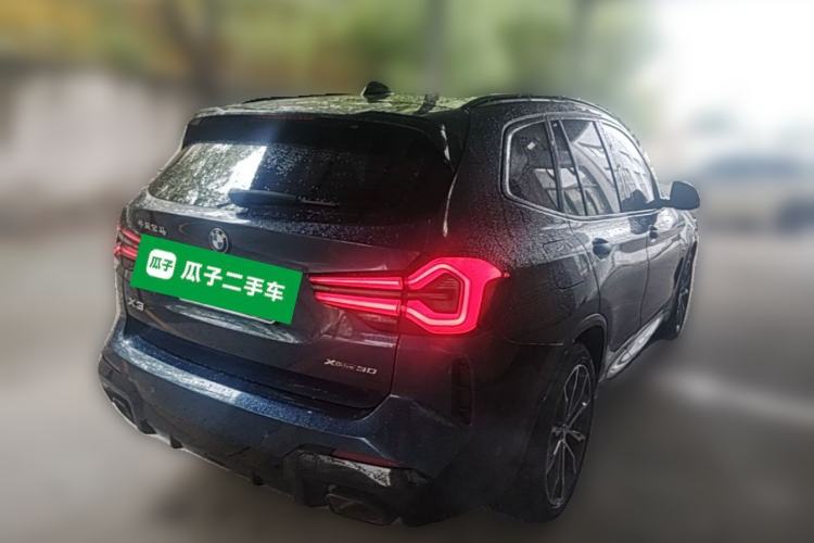 Used BMW X3 2022 xDrive30i Luxury Model M Night Sky Package Rear Right 45 Deg
