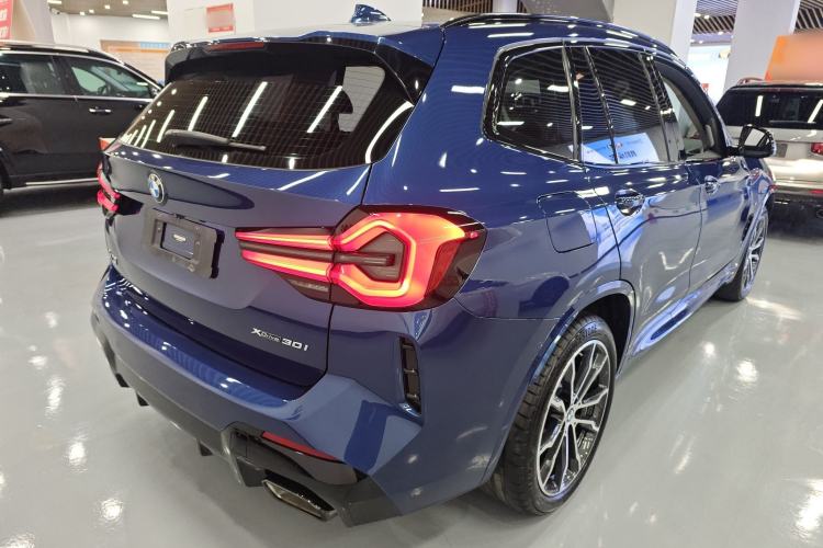 Used BMW X3 2022 xDrive30i Luxury Model M Night Sky Package Rear Right 45 Deg