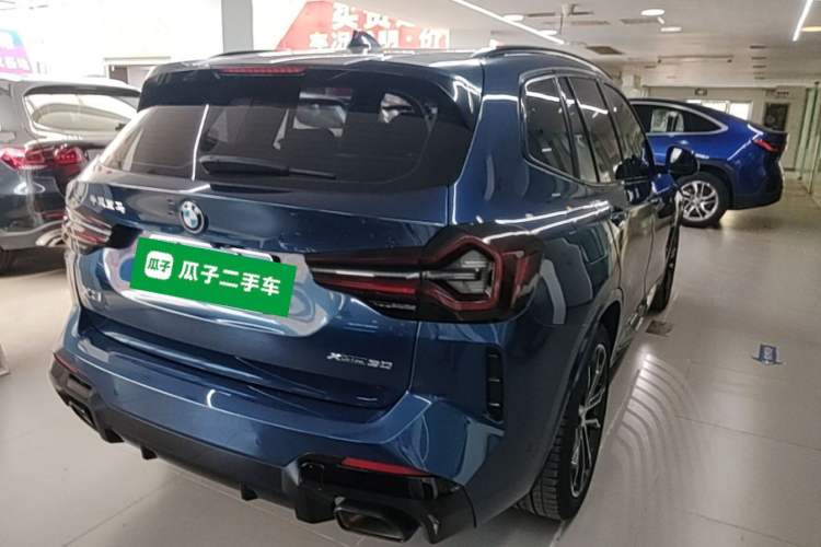 Used BMW X3 2022 Second Facelift xDrive30i Leading Edition M Night Sky Package Rear Right 45 Deg