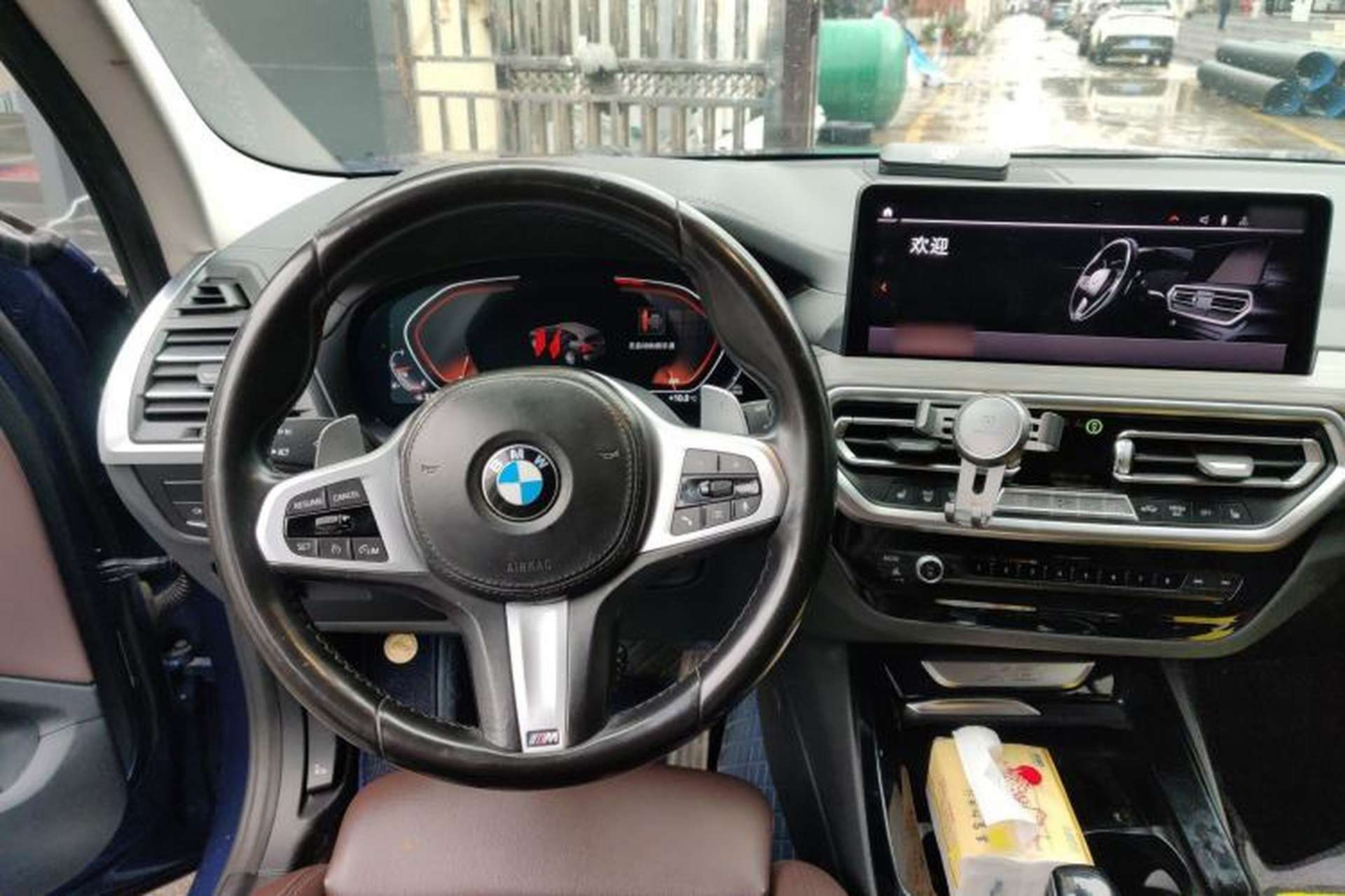 Used BMW X3 2022 xDrive30i Luxury Model M Night Sky Package Steering Wheel