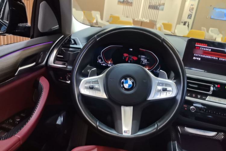 Used BMW X3 2022 xDrive30i Luxury Model M Night Sky Package Steering Wheel