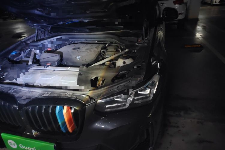 Used BMW X3 2022 Second Facelift xDrive30i Leading Edition M Night Sky Package Engine Bay Left
