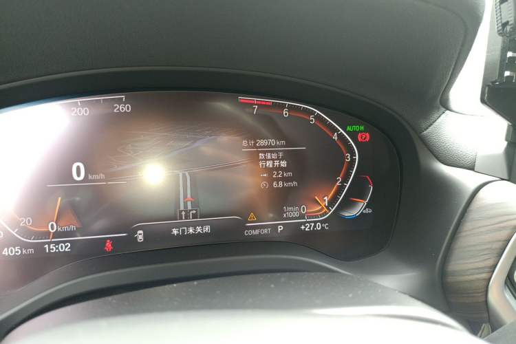 Used BMW X3 2022 xDrive30i Luxury Model M Night Sky Package Odometer Close Up