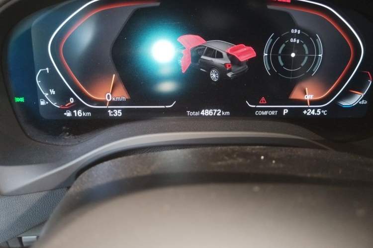 Used BMW X3 2022 Facelift xDrive30i Luxury Edition M Night Edition Package Odometer Close Up