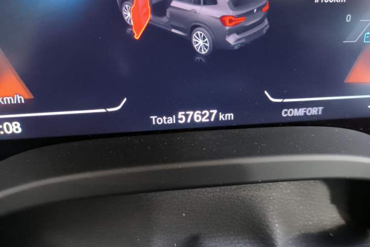 Used BMW X3 2022 Restyled xDrive25i M Sport Package Odometer Close Up