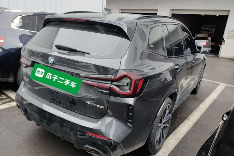 Used BMW X3 2022 xDrive30i Luxury Model M Night Sky Package Rear Right 45 Deg