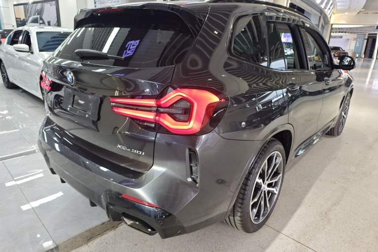 Used BMW X3 2022 xDrive30i Luxury Model M Night Sky Package Rear Right 45 Deg