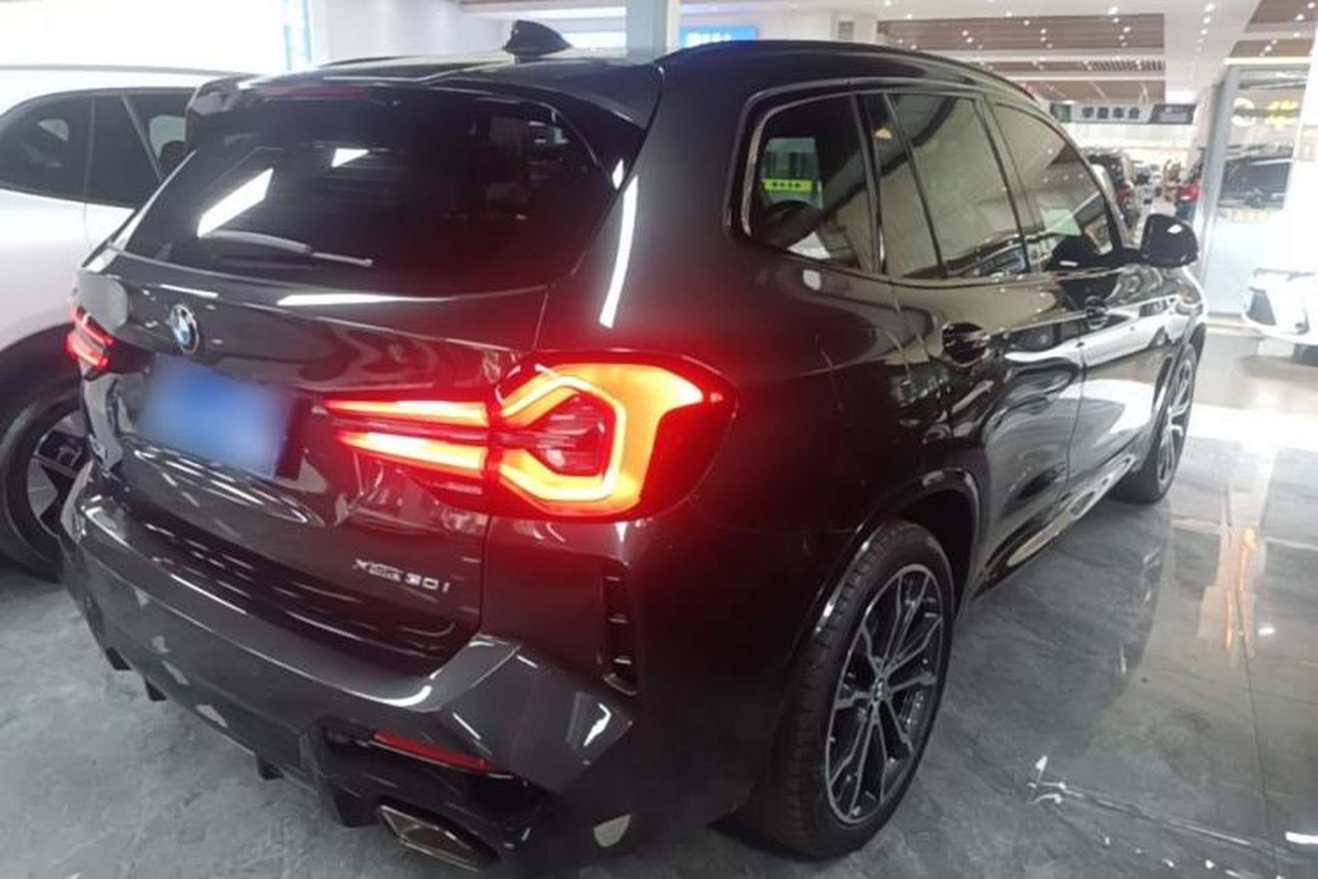 Used BMW X3 2022 xDrive30i Luxury Model M Night Sky Package Rear Right 45 Deg