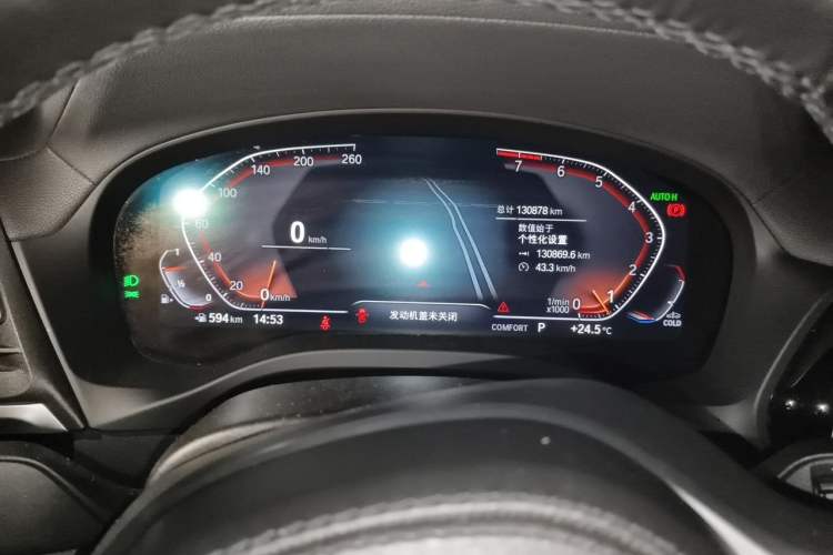 Used BMW X3 2022 xDrive25i M Sport Package Odometer Close Up