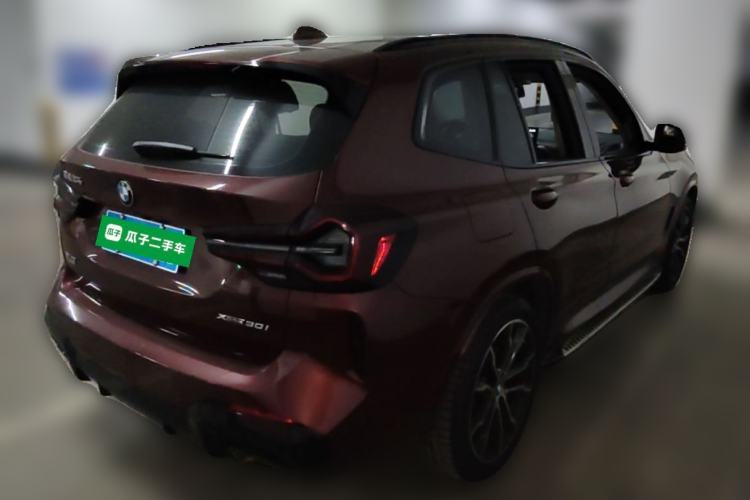 Used BMW X3 2022 xDrive30i Luxury Model M Night Sky Package Rear Right 45 Deg