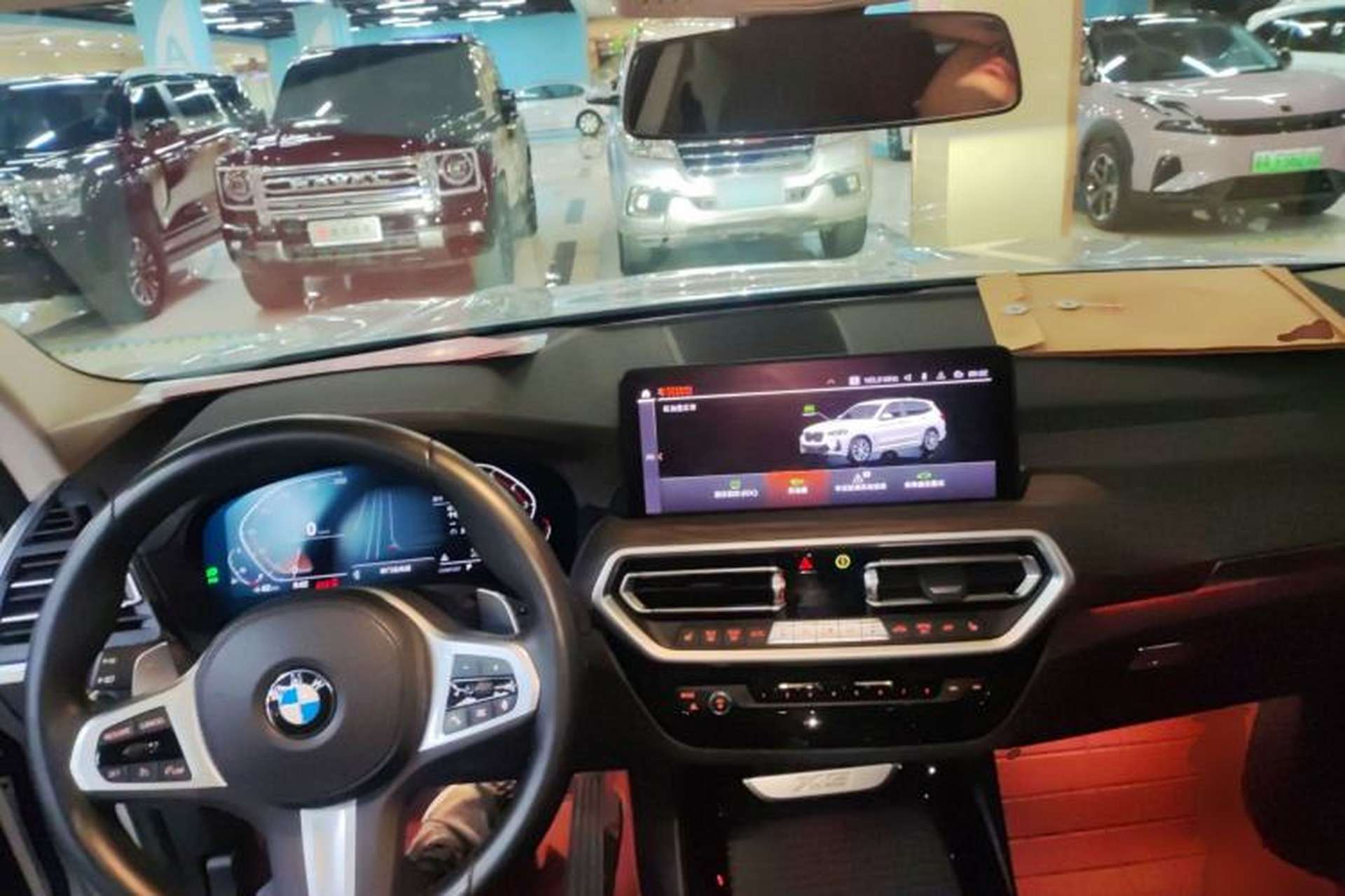 Used BMW X3 2022 xDrive30i Luxury Model M Night Sky Package Center Console