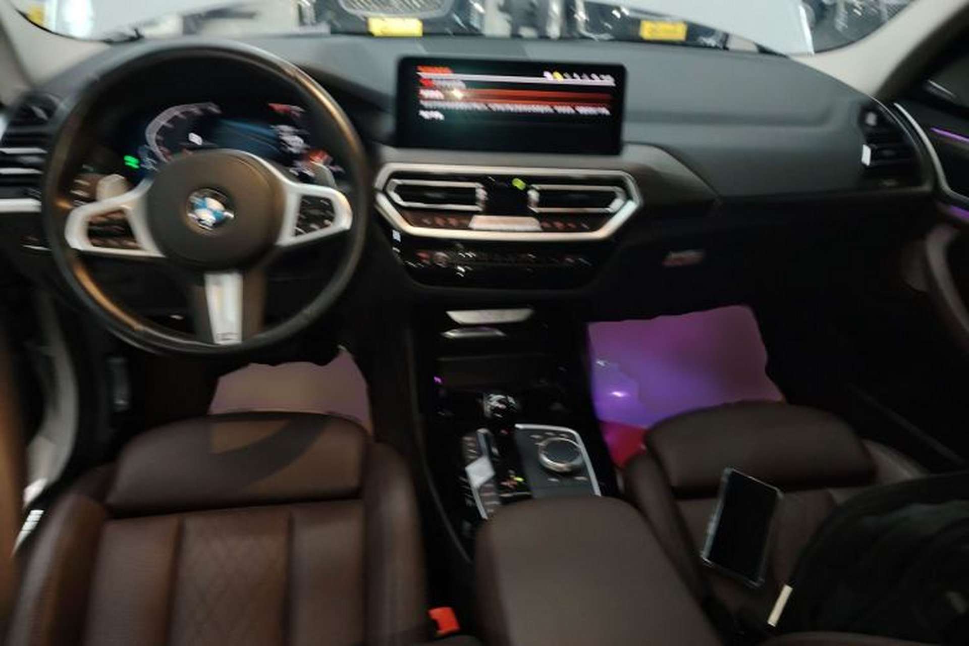 Used BMW X3 2022 Second Facelift xDrive30i Leading Edition M Night Sky Package Center Console