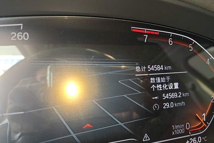Used BMW X3 2022 xDrive30i Luxury Model M Night Sky Package Odometer Close Up
