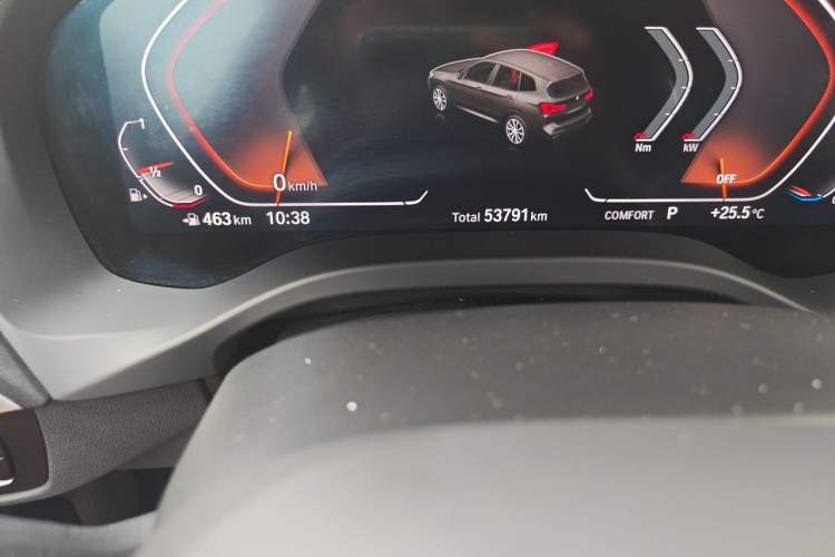 Used BMW X3 2022 xDrive25i M Sport Package Odometer Close Up