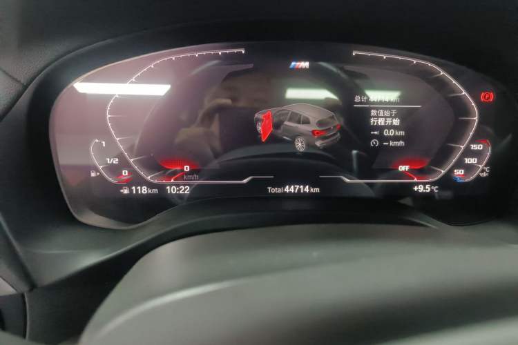 Used BMW X3 2022 xDrive30i Luxury Model M Night Sky Package Odometer Close Up