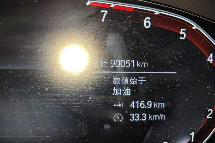 Used BMW X3 2022 Restyled xDrive25i M Sport Package Odometer Close Up