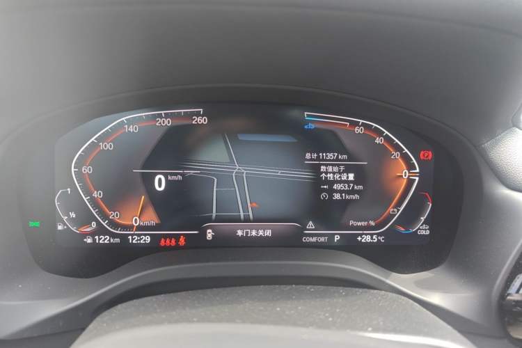 Used BMW X3 2022 xDrive25i M Sport Package Odometer Close Up