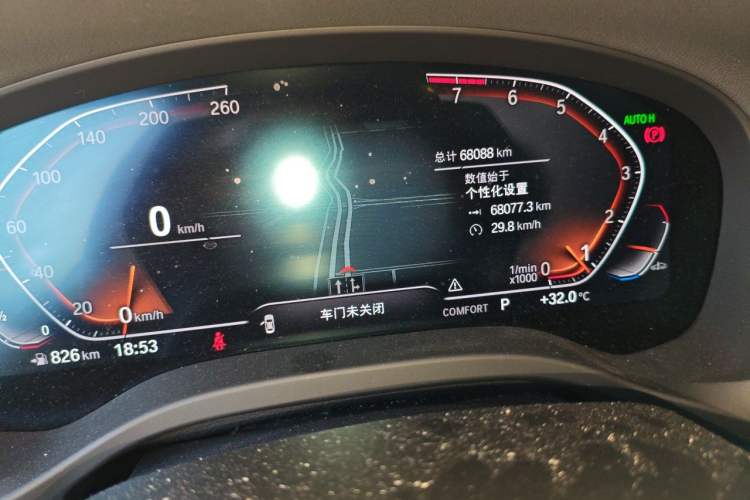Used BMW X3 2022 xDrive25i M Sport Package Odometer Close Up