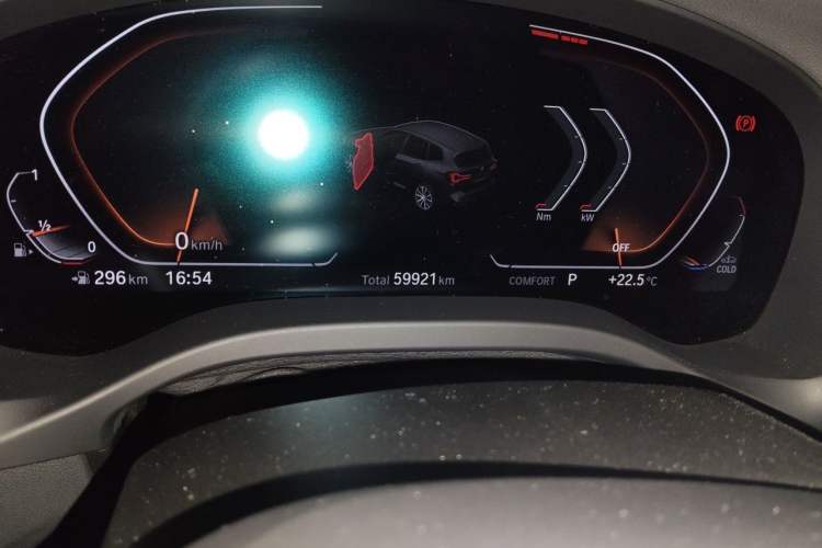 Used BMW X3 2022 xDrive25i M Sport Package Odometer Close Up