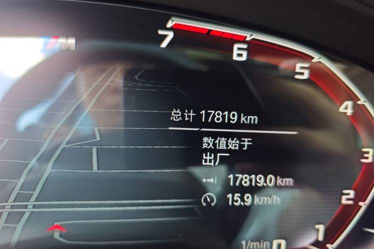 Used BMW X3 2022 Second Facelift xDrive30i Leading Edition M Night Sky Package Odometer Close Up
