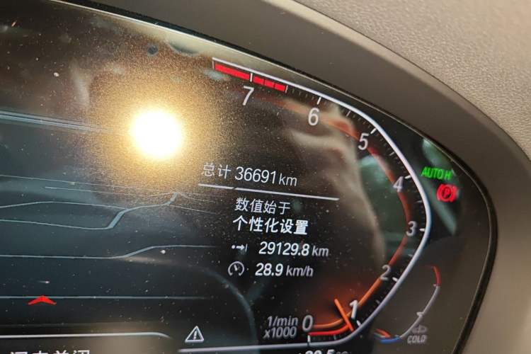 Used BMW X3 2022 xDrive30i Luxury Model M Night Sky Package Odometer Close Up