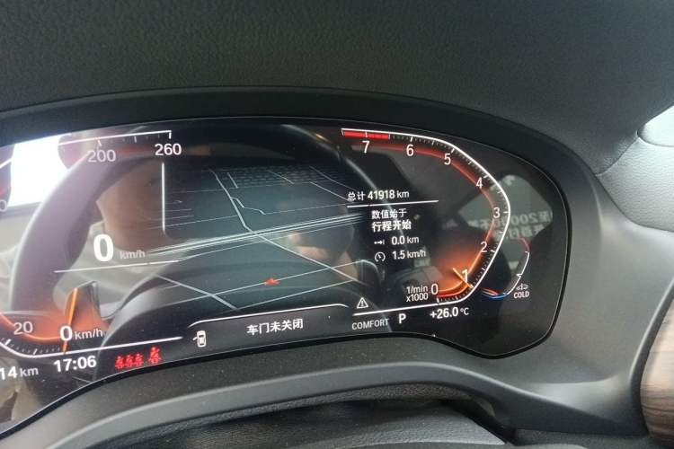 Used BMW X3 2022 xDrive30i Luxury Model M Night Sky Package Odometer Close Up