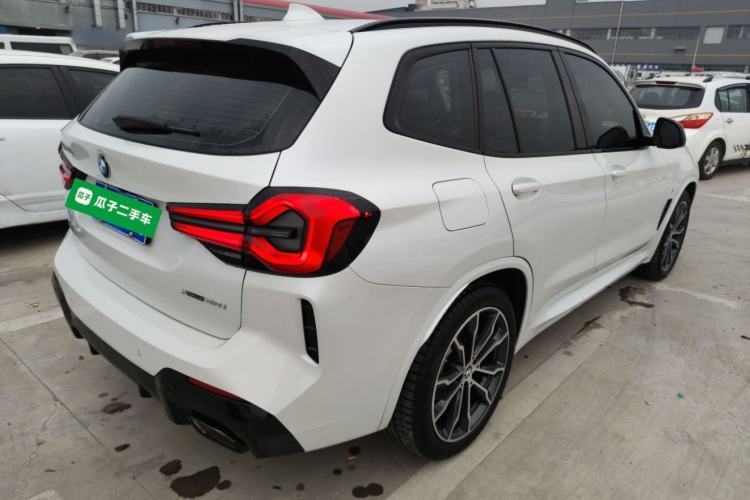 Used BMW X3 2022 xDrive30i Luxury Model M Night Sky Package Rear Right 45 Deg