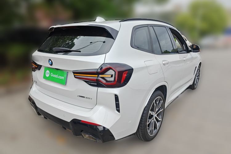 Used BMW X3 2022 xDrive30i Luxury Model M Night Sky Package Rear Right 45 Deg