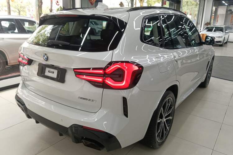 Used BMW X3 2022 xDrive30i Luxury Model M Night Sky Package Rear Right 45 Deg