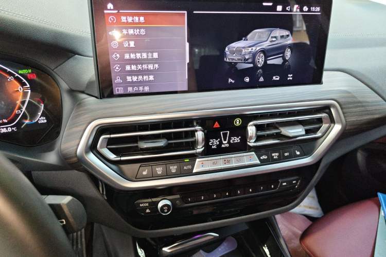 Used BMW X3 2023 Restyled xDrive30i Leading Edition M Night Sky Package Audio And AC Panel