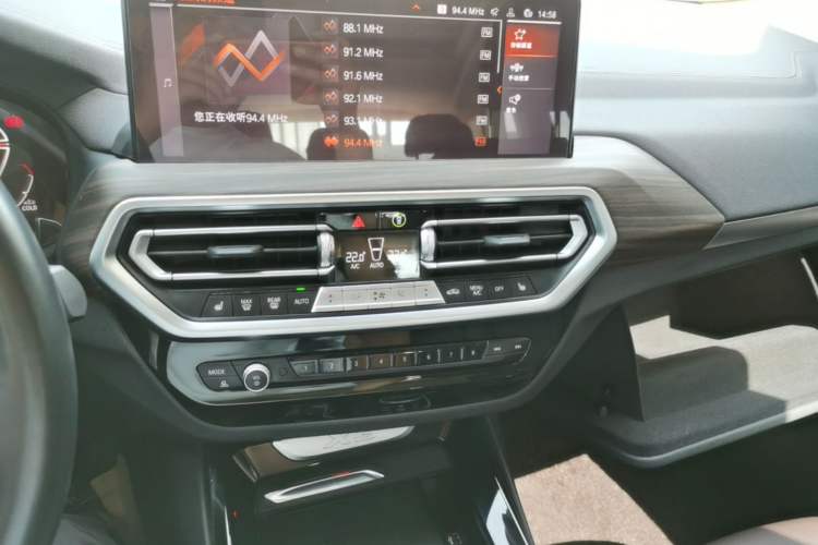 Used BMW X3 2023 xDrive30i Leading Model M Night Edition Package Audio And AC Panel