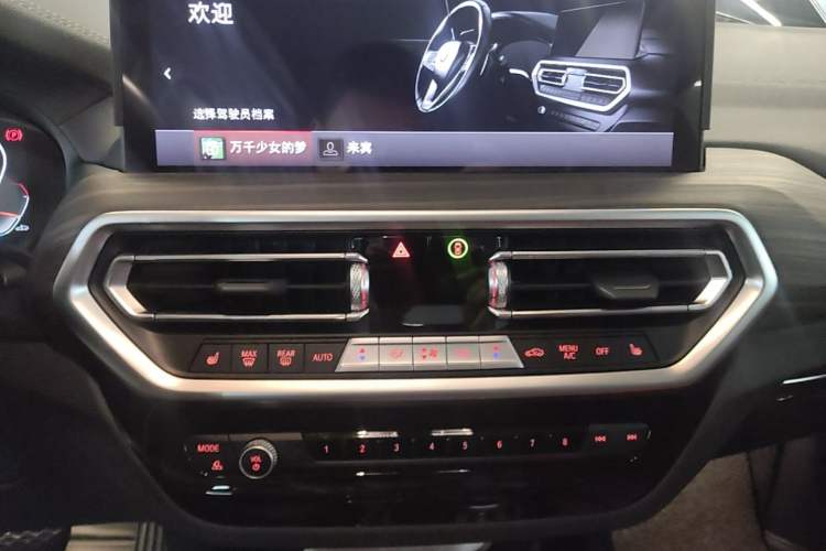 Used BMW X3 2023 Restyled xDrive30i Leading Edition M Night Sky Package Audio And AC Panel