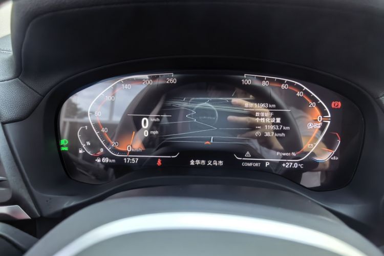 Used BMW X3 2023 xDrive25i M Sport Package Odometer Close Up