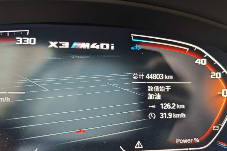 Used BMW X3 2023 xDrive30i Leading Model M Night Edition Package Odometer Close Up