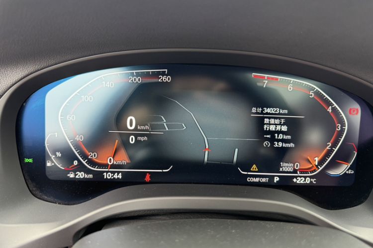 Used BMW X3 2023 xDrive30i Leading Model M Night Edition Package Odometer Close Up