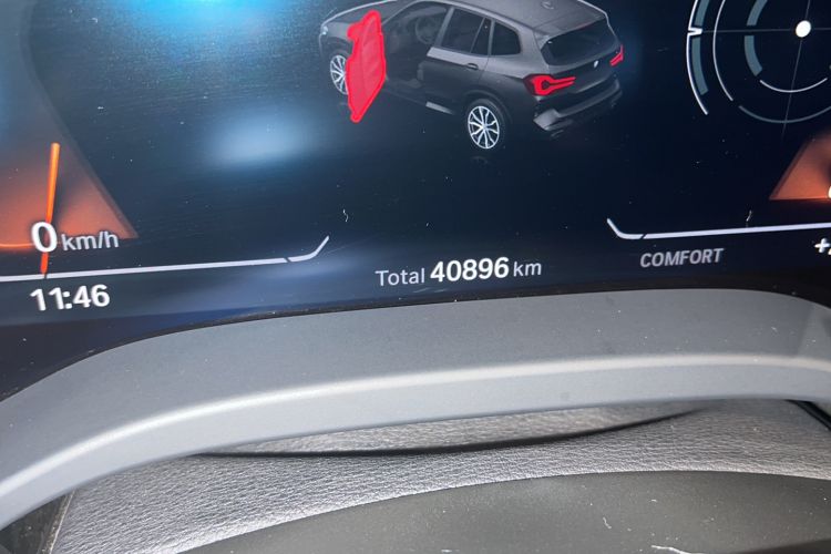 Used BMW X3 2023 xDrive25i M Sport Package Odometer Close Up