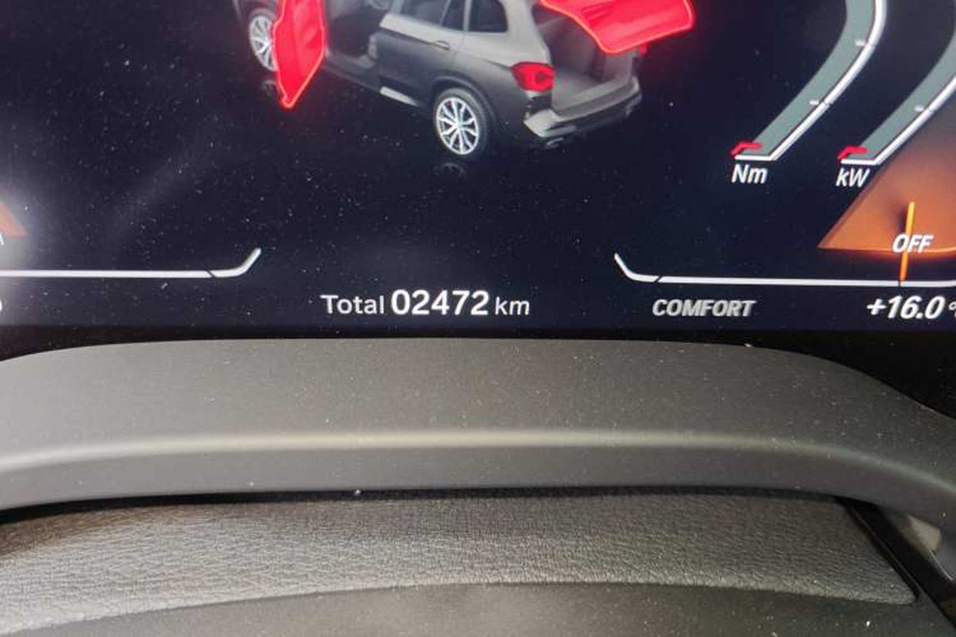Used BMW X3 2023 xDrive25i M Sport Package Odometer Close Up