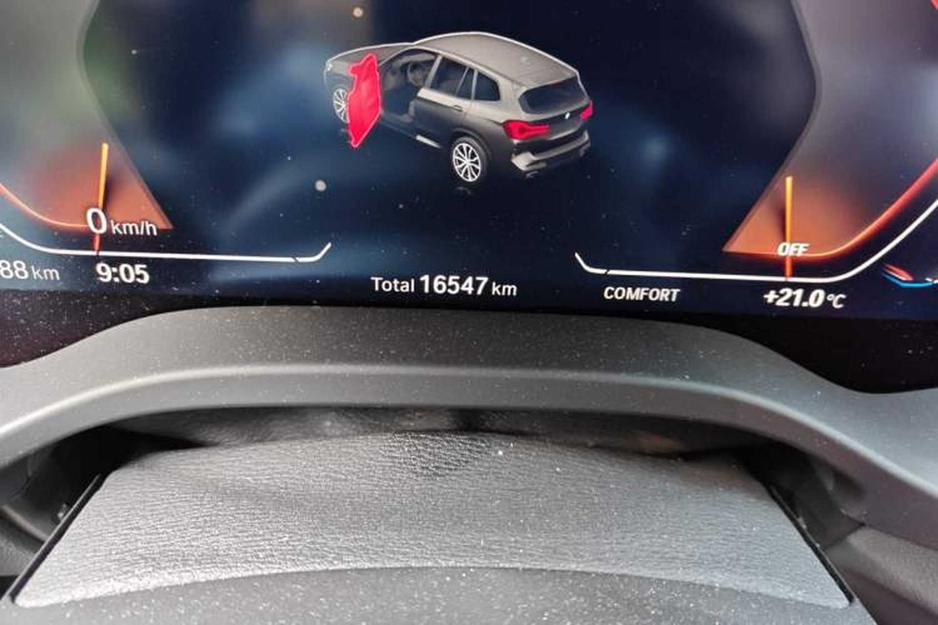 Used BMW X3 2023 xDrive30i Leading Model M Night Edition Package Odometer Close Up