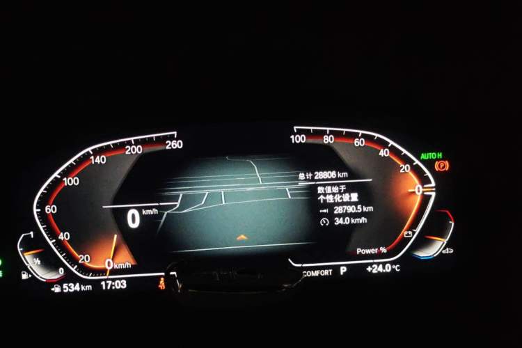 Used BMW X3 2023 xDrive30i Leading Model M Night Edition Package Odometer Close Up