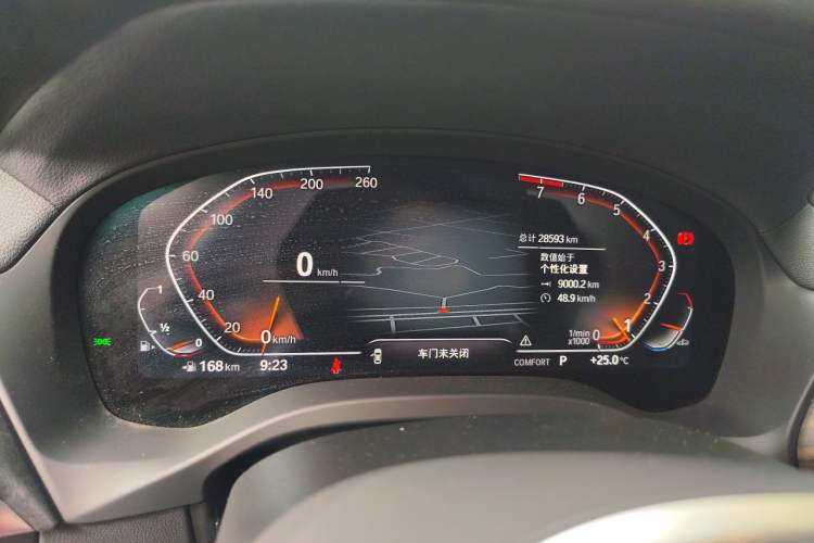 Used BMW X3 2023 xDrive30i Leading Model M Night Edition Package Odometer Close Up