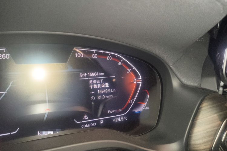 Used BMW X3 2023 Restyled xDrive30i Leading Edition M Night Sky Package Odometer Close Up