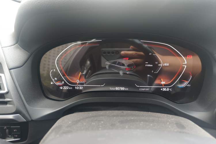 Used BMW X3 2023 xDrive30i Leading Model M Night Edition Package Odometer Close Up
