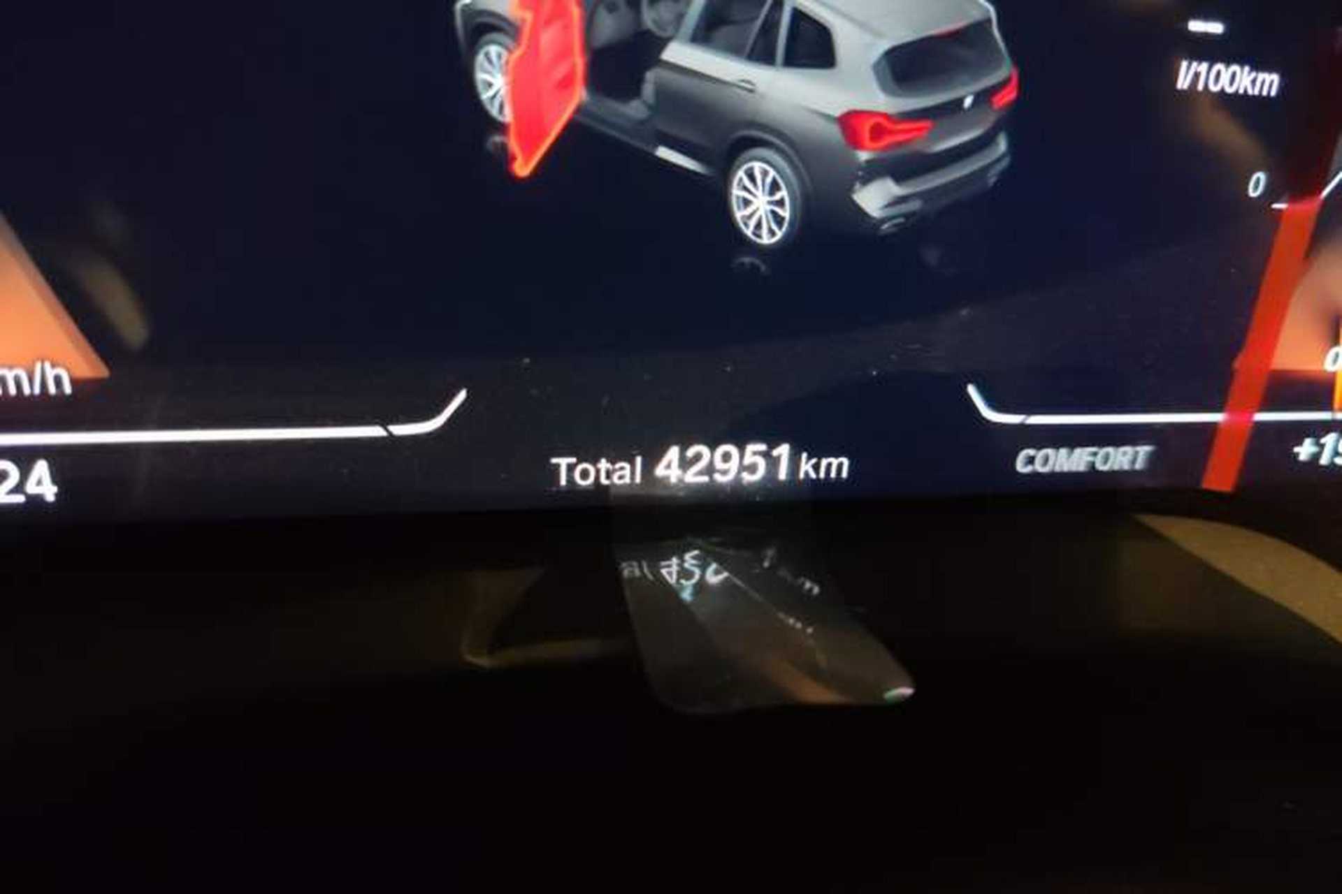Used BMW X3 2023 xDrive25i M Sport Package Odometer Close Up